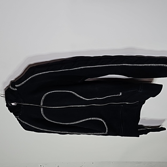 LULULEMON black and green size 6 scuba zip up hoodie - Picture 2 of 7